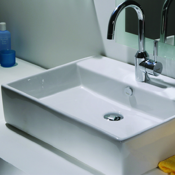 Lavabo bán âm vuông