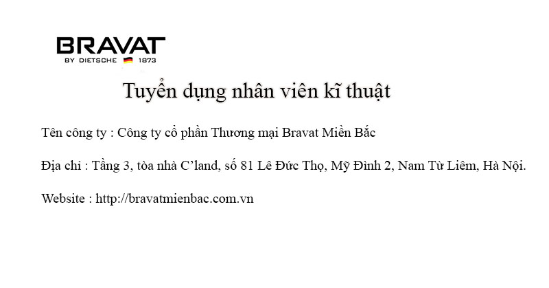 Tuyển dụng nhân viên kĩ thuật